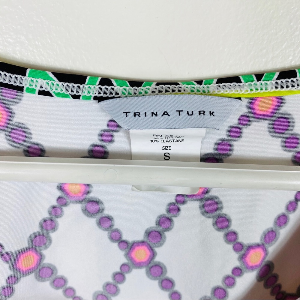 Trina Turk White Kon Tiki Swim Coverup Tunic - Picture 6 of 8